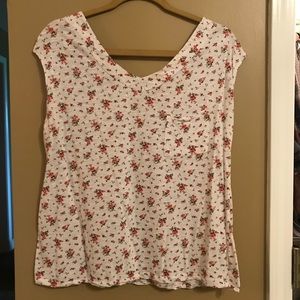 Fitted Tee with Zipper